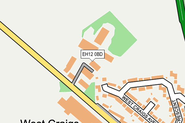 EH12 0BD map - OS OpenMap – Local (Ordnance Survey)