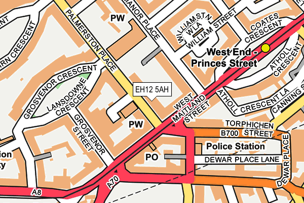 EH12 5AH map - OS OpenMap – Local (Ordnance Survey) EH12 5AH map - OS OpenMap – Local (Ordnance Survey)