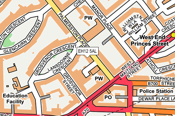 EH12 5AL map - OS OpenMap – Local (Ordnance Survey) EH12 5AL map - OS OpenMap – Local (Ordnance Survey)