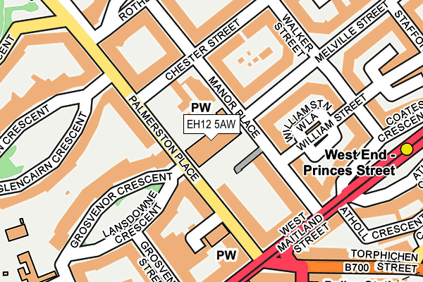 EH12 5AW map - OS OpenMap – Local (Ordnance Survey) EH12 5AW map - OS OpenMap – Local (Ordnance Survey)