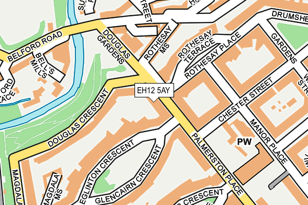 EH12 5AY map - OS OpenMap – Local (Ordnance Survey) EH12 5AY map - OS OpenMap – Local (Ordnance Survey)