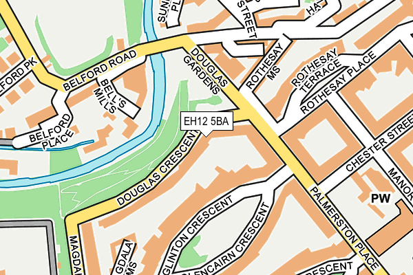 EH12 5BA map - OS OpenMap – Local (Ordnance Survey) EH12 5BA map - OS OpenMap – Local (Ordnance Survey)