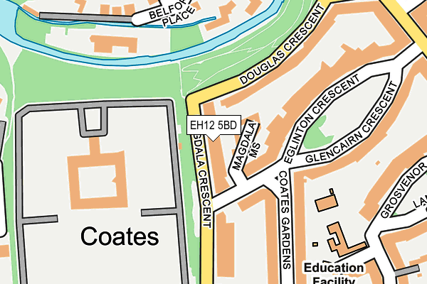 EH12 5BD map - OS OpenMap – Local (Ordnance Survey) EH12 5BD map - OS OpenMap – Local (Ordnance Survey)
