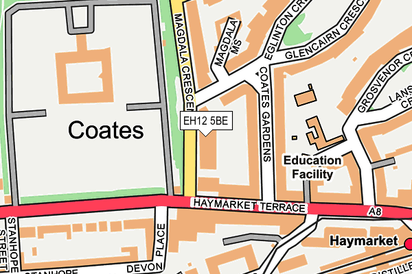 EH12 5BE map - OS OpenMap – Local (Ordnance Survey) EH12 5BE map - OS OpenMap – Local (Ordnance Survey)
