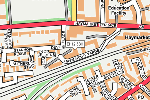 EH12 5BH map - OS OpenMap – Local (Ordnance Survey) EH12 5BH map - OS OpenMap – Local (Ordnance Survey)