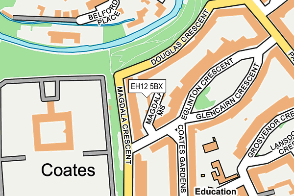 EH12 5BX map - OS OpenMap – Local (Ordnance Survey) EH12 5BX map - OS OpenMap – Local (Ordnance Survey)