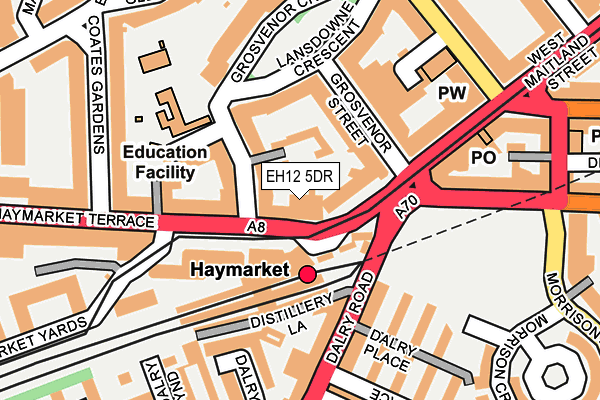 EH12 5DR map - OS OpenMap – Local (Ordnance Survey) EH12 5DR map - OS OpenMap – Local (Ordnance Survey)