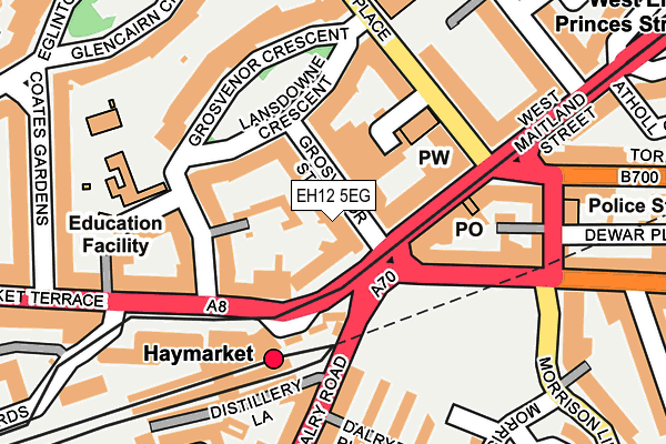 EH12 5EG map - OS OpenMap – Local (Ordnance Survey) EH12 5EG map - OS OpenMap – Local (Ordnance Survey)
