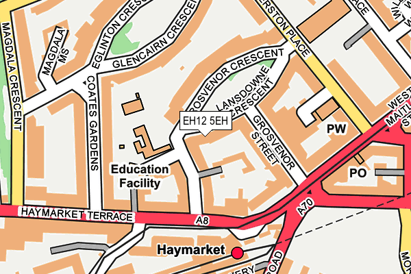 EH12 5EH map - OS OpenMap – Local (Ordnance Survey) EH12 5EH map - OS OpenMap – Local (Ordnance Survey)