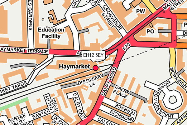 EH12 5EY map - OS OpenMap – Local (Ordnance Survey) EH12 5EY map - OS OpenMap – Local (Ordnance Survey)