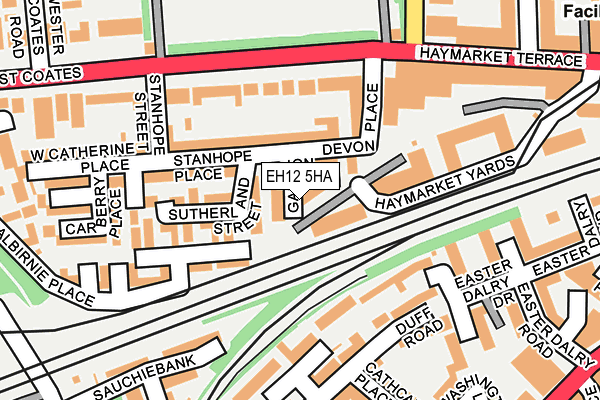 EH12 5HA map - OS OpenMap – Local (Ordnance Survey) EH12 5HA map - OS OpenMap – Local (Ordnance Survey)