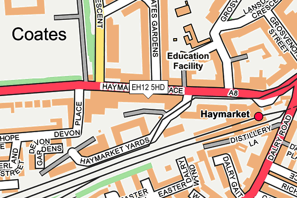 EH12 5HD map - OS OpenMap – Local (Ordnance Survey) EH12 5HD map - OS OpenMap – Local (Ordnance Survey)