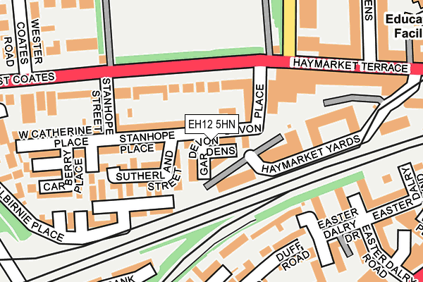 EH12 5HN map - OS OpenMap – Local (Ordnance Survey) EH12 5HN map - OS OpenMap – Local (Ordnance Survey)