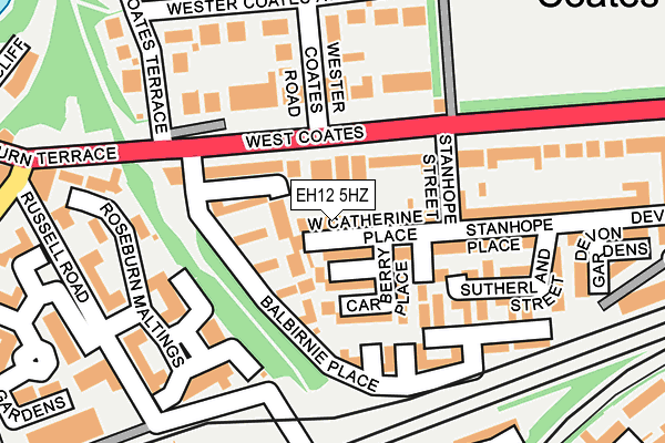 EH12 5HZ map - OS OpenMap – Local (Ordnance Survey) EH12 5HZ map - OS OpenMap – Local (Ordnance Survey)