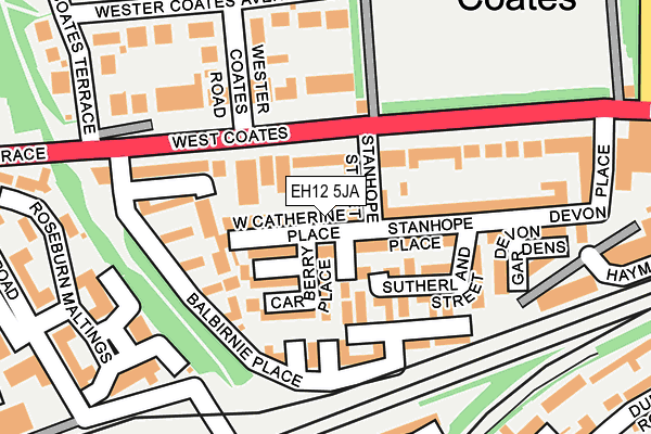 EH12 5JA map - OS OpenMap – Local (Ordnance Survey) EH12 5JA map - OS OpenMap – Local (Ordnance Survey)