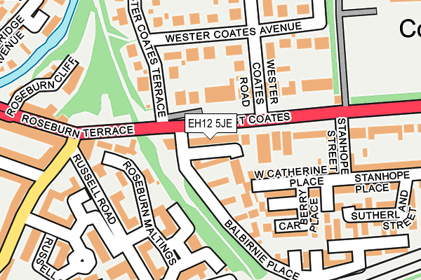 EH12 5JE map - OS OpenMap – Local (Ordnance Survey) EH12 5JE map - OS OpenMap – Local (Ordnance Survey)