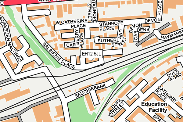 EH12 5JL map - OS OpenMap – Local (Ordnance Survey) EH12 5JL map - OS OpenMap – Local (Ordnance Survey)