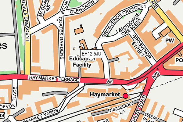 EH12 5JU map - OS OpenMap – Local (Ordnance Survey) EH12 5JU map - OS OpenMap – Local (Ordnance Survey)