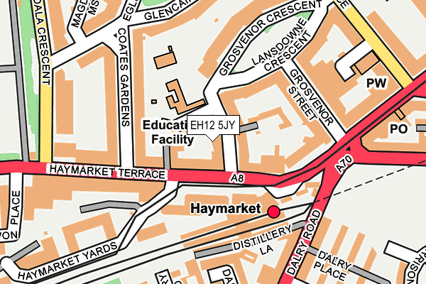 EH12 5JY map - OS OpenMap – Local (Ordnance Survey) EH12 5JY map - OS OpenMap – Local (Ordnance Survey)