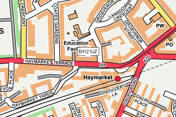 EH12 5JZ map - OS OpenMap – Local (Ordnance Survey) EH12 5JZ map - OS OpenMap – Local (Ordnance Survey)