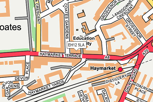 EH12 5LA map - OS OpenMap – Local (Ordnance Survey) EH12 5LA map - OS OpenMap – Local (Ordnance Survey)
