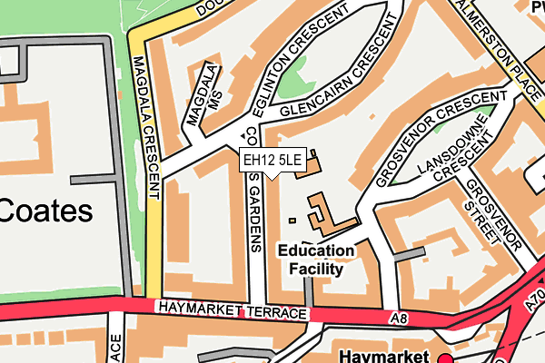 EH12 5LE map - OS OpenMap – Local (Ordnance Survey) EH12 5LE map - OS OpenMap – Local (Ordnance Survey)