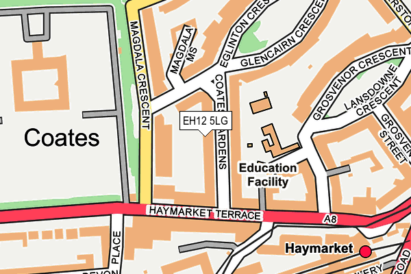 EH12 5LG map - OS OpenMap – Local (Ordnance Survey) EH12 5LG map - OS OpenMap – Local (Ordnance Survey)