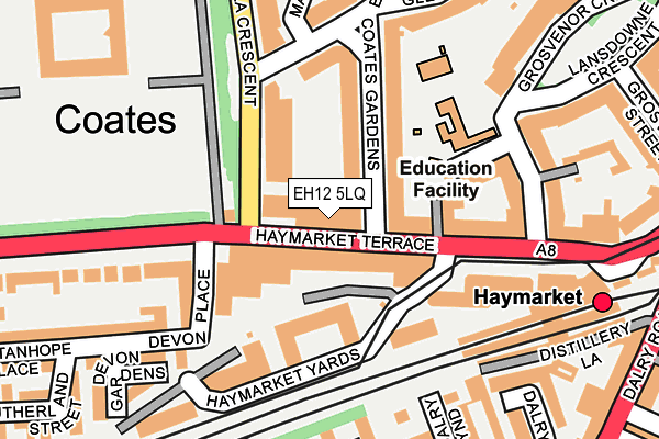 EH12 5LQ map - OS OpenMap – Local (Ordnance Survey) EH12 5LQ map - OS OpenMap – Local (Ordnance Survey)