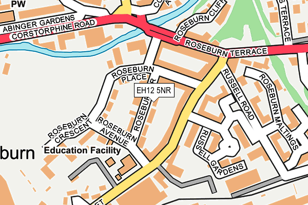 EH12 5NR map - OS OpenMap – Local (Ordnance Survey) EH12 5NR map - OS OpenMap – Local (Ordnance Survey)