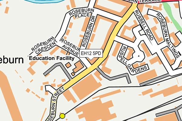EH12 5PD map - OS OpenMap – Local (Ordnance Survey) EH12 5PD map - OS OpenMap – Local (Ordnance Survey)
