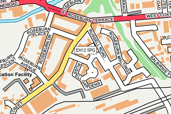 EH12 5PG map - OS OpenMap – Local (Ordnance Survey) EH12 5PG map - OS OpenMap – Local (Ordnance Survey)