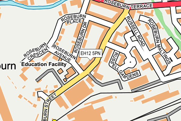 EH12 5PN map - OS OpenMap – Local (Ordnance Survey) EH12 5PN map - OS OpenMap – Local (Ordnance Survey)