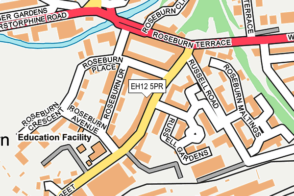 EH12 5PR map - OS OpenMap – Local (Ordnance Survey) EH12 5PR map - OS OpenMap – Local (Ordnance Survey)