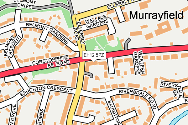EH12 5PZ map - OS OpenMap – Local (Ordnance Survey) EH12 5PZ map - OS OpenMap – Local (Ordnance Survey)