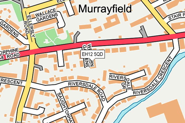 EH12 5QD map - OS OpenMap – Local (Ordnance Survey) EH12 5QD map - OS OpenMap – Local (Ordnance Survey)