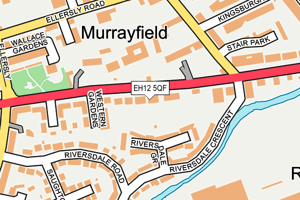 EH12 5QF map - OS OpenMap – Local (Ordnance Survey) EH12 5QF map - OS OpenMap – Local (Ordnance Survey)