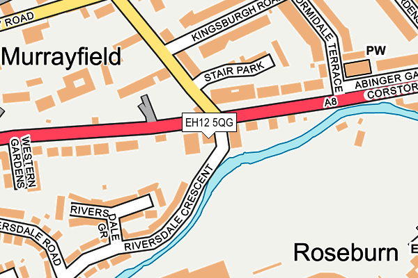EH12 5QG map - OS OpenMap – Local (Ordnance Survey) EH12 5QG map - OS OpenMap – Local (Ordnance Survey)