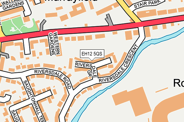 EH12 5QS map - OS OpenMap – Local (Ordnance Survey) EH12 5QS map - OS OpenMap – Local (Ordnance Survey)