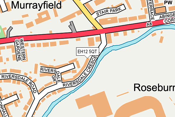 EH12 5QT map - OS OpenMap – Local (Ordnance Survey) EH12 5QT map - OS OpenMap – Local (Ordnance Survey)