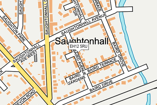 EH12 5RU map - OS OpenMap – Local (Ordnance Survey) EH12 5RU map - OS OpenMap – Local (Ordnance Survey)