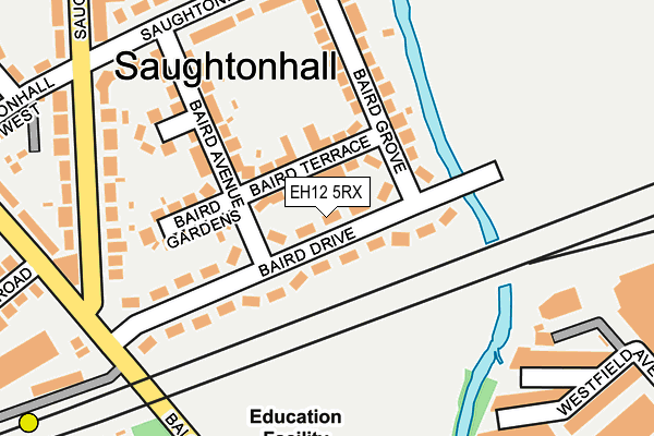 EH12 5RX map - OS OpenMap – Local (Ordnance Survey)