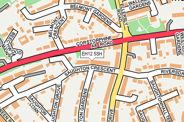 EH12 5SH map - OS OpenMap – Local (Ordnance Survey) EH12 5SH map - OS OpenMap – Local (Ordnance Survey)