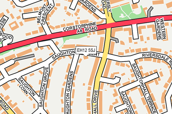 EH12 5SJ map - OS OpenMap – Local (Ordnance Survey) EH12 5SJ map - OS OpenMap – Local (Ordnance Survey)