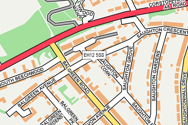 EH12 5SS map - OS OpenMap – Local (Ordnance Survey) EH12 5SS map - OS OpenMap – Local (Ordnance Survey)