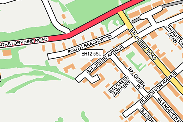 EH12 5SU map - OS OpenMap – Local (Ordnance Survey) EH12 5SU map - OS OpenMap – Local (Ordnance Survey)
