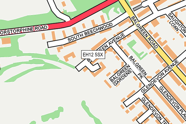 EH12 5SX map - OS OpenMap – Local (Ordnance Survey) EH12 5SX map - OS OpenMap – Local (Ordnance Survey)