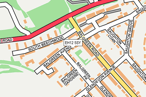 EH12 5SY map - OS OpenMap – Local (Ordnance Survey) EH12 5SY map - OS OpenMap – Local (Ordnance Survey)
