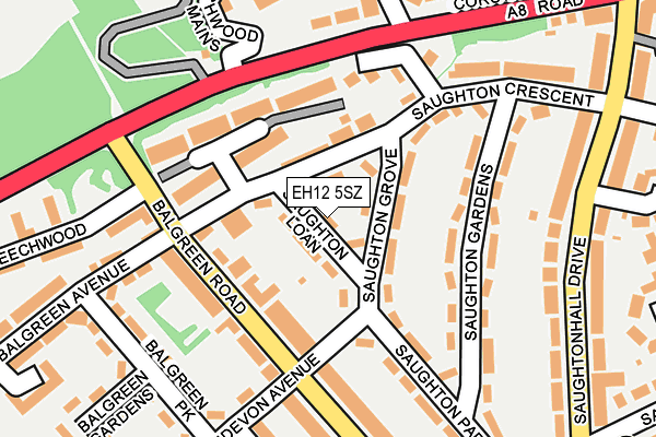 EH12 5SZ map - OS OpenMap – Local (Ordnance Survey) EH12 5SZ map - OS OpenMap – Local (Ordnance Survey)