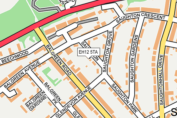 EH12 5TA map - OS OpenMap – Local (Ordnance Survey) EH12 5TA map - OS OpenMap – Local (Ordnance Survey)