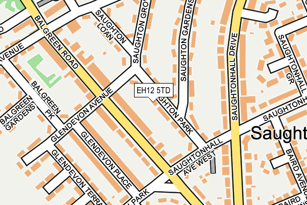 EH12 5TD map - OS OpenMap – Local (Ordnance Survey) EH12 5TD map - OS OpenMap – Local (Ordnance Survey)
